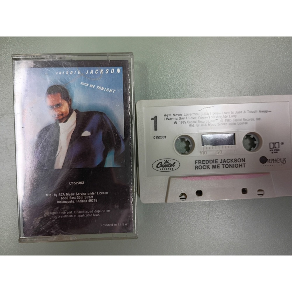 Freddie Jackson Rock Me Tonight Cassette Tape 1985 R&B Soul Capitol C152303
